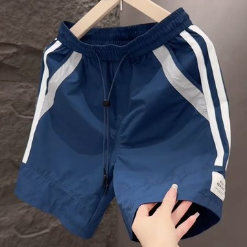 男裝夏季潮牌夏天薄款沙滩裤男男士潮流修身速干五分裤休闲运动短裤潮