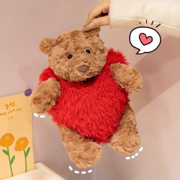 💗特惠💗網紅小紅書巴塞羅熊公仔 毛絨玩具 怦然心動小熊公仔 情人節送女生禮物