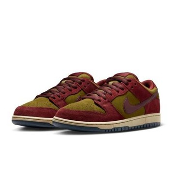 Nike SB Dunk Low 麂皮酒紅橄欖綠 麂皮 復古 撞色 休閒鞋 運動鞋 男鞋 HQ1625-600