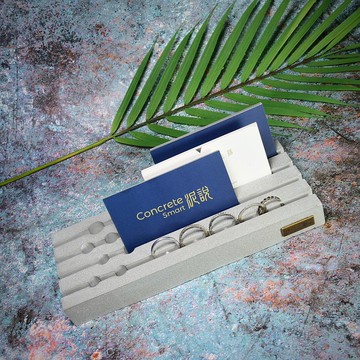 水泥製多功能 名片座 飾品 筆座