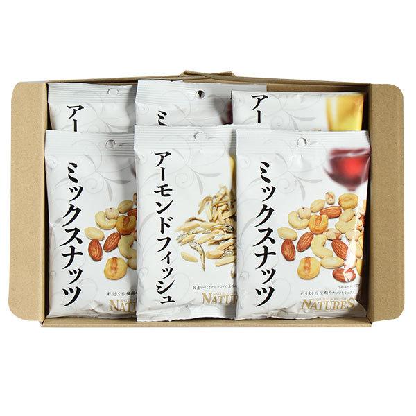 お菓子 詰め合わせ(全国送料無料)おつまみセット ミックスナッツ＆アーモンドフィッシュ おかしのマーチ メール便 (omtmb8243)