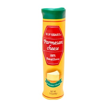 SUN HEART 100%天然起司 2.82oz(80g)  帕馬森起司 黃色  約H20×Φ(直徑)5cm