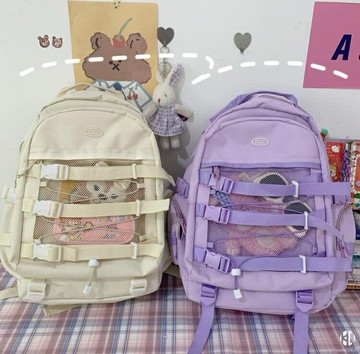 書包背包男女大容量雙肩包【聚物優品】