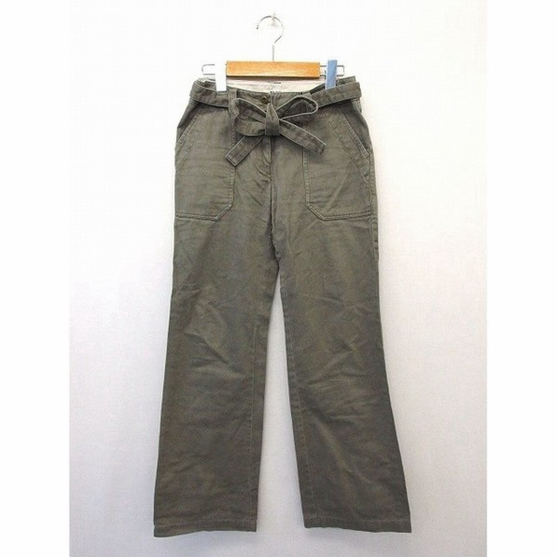 ナチュラルビューティーベーシック Natural Beauty Basic パンツ ボトムス ベルト 無地 シンプル ジップ コットン 綿 Xs 通販 Lineポイント最大0 5 Get Lineショッピング