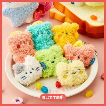 現貨韓國BUTTER X奶油家族迷你絨毛 吊飾 鑰匙圈 娃娃