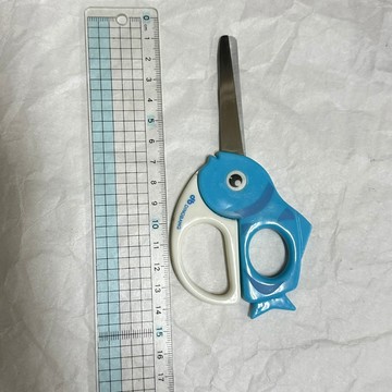 [沐沐屋] dinGb鼎邦文具 嘟嘟魚安全剪刀 造型兒童剪刀-