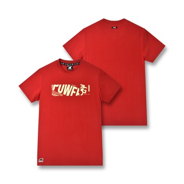 KINGO女款｜紅色印花T恤 412119