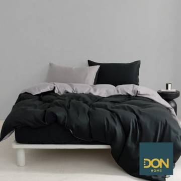 DON 城市感知系列 曜石天絲兩用被套床包組-黑曜(雙人)