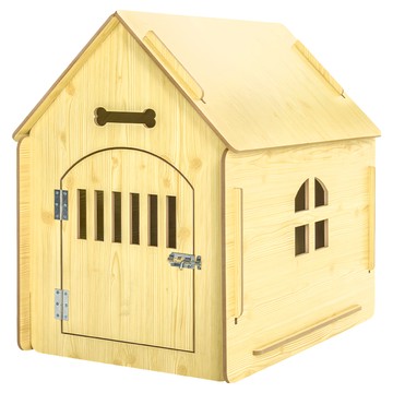 毛孩的秘密生活 獨棟小屋澄光 CDT1-012-XL MDF+法蘭絨+PVC  木色  1個