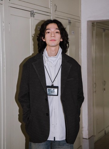 方格情緒 復古西裝外套