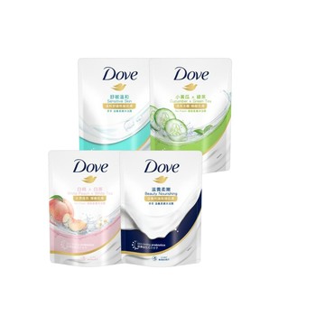 Dove 滋養/gofresh系列柔膚沐浴乳補充包580gx12入(多款任選)