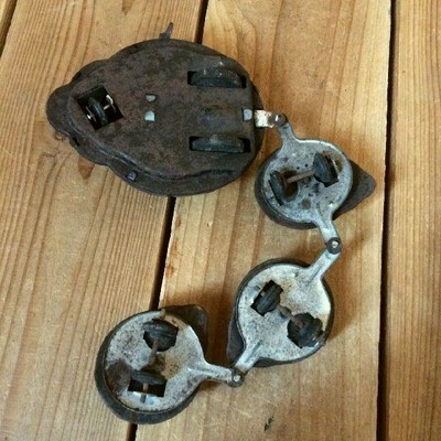 1950'sヴィンテージ*古いブリキ ゼンマイ てんとう虫の親子*昔おもちゃ r400