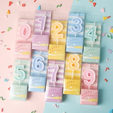 [彩色生日蠟燭]生日蠟燭 蠟燭 派對道具 拍攝道具 生日蛋糕