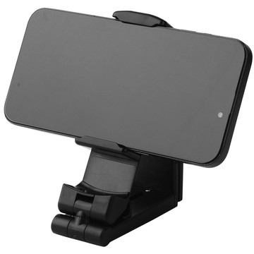 Home Planet 旅行用輕巧型360度旋轉夾式手機架  黑色  1個