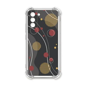 S系列(其他) 殼 TRON 三星 S21 FE 5G 日系和風圓點律動系列 四角防摔殼 手機殼