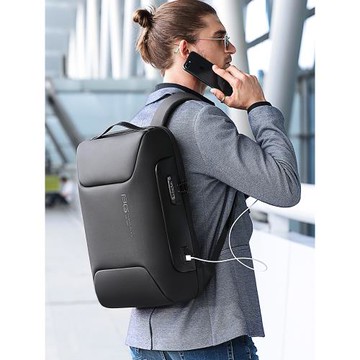 班歌bange電腦背包短途旅行休閑雙肩包學生書包商務多功能男背包