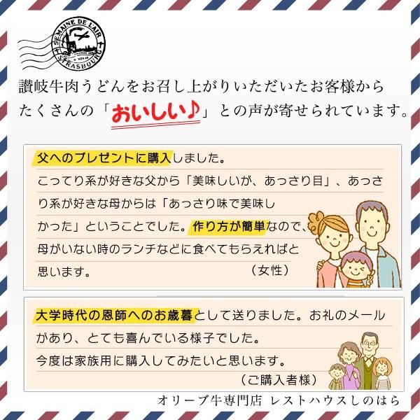 讃岐オリーブ牛肉・讃岐きつねうどんセット（冷凍） 御中元