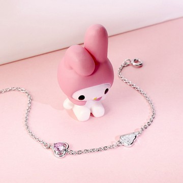 【STORY故事銀飾】My Melody＆Me 系列-美樂蒂誕生石純銀手鍊