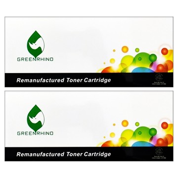 GREENRHINO 綠犀牛 環保碳粉匣  黑色  2個