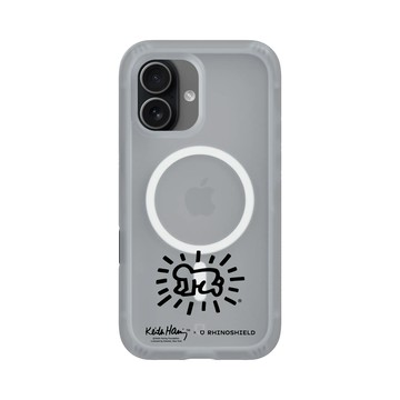 iPhone 17 AirX 流變灰 - Keith Haring - 發光的嬰兒®