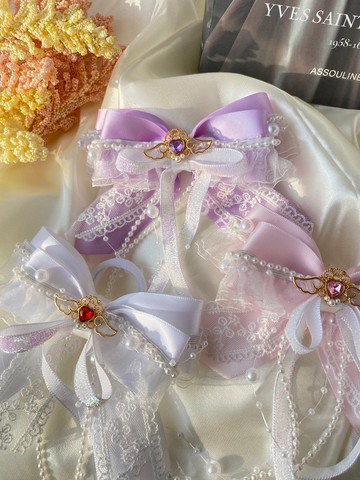 緞帶 2 層發蝴蝶結手工配件