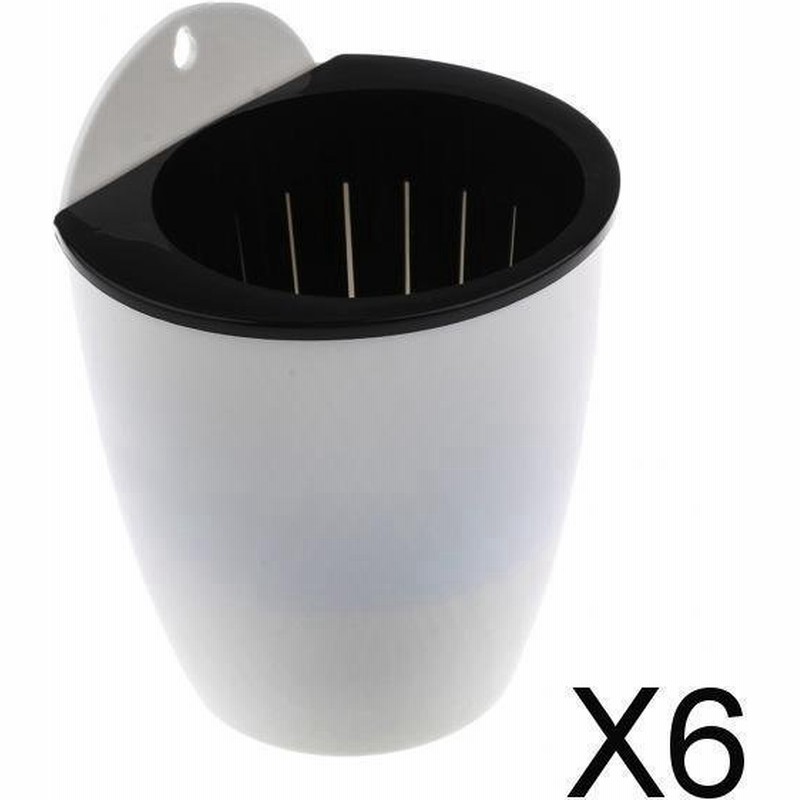 6xgarden自己給水植物植木鉢壁掛けプラスチックプランターmホワイト 通販 Lineポイント最大0 5 Get Lineショッピング