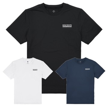 Descente 迪桑特 短袖上衣 男裝 女裝【運動世界】SQ223GTS43-BLK0/SQ223GTS43-WHT0/SQ223GTS43-NAVY
