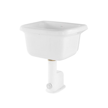 電光汙物拖布盆附S管牙色/AV2700-C