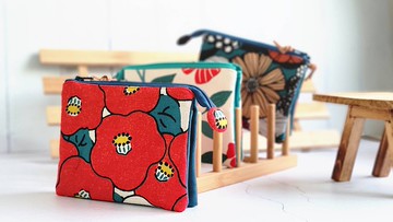 椿花五層包 日本棉布製作  收納  母親節 生日交換禮物