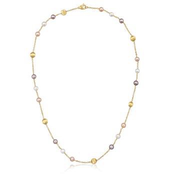 Marco Bicego 「Africa」18K黃色黃金淡水珍珠項鍊
