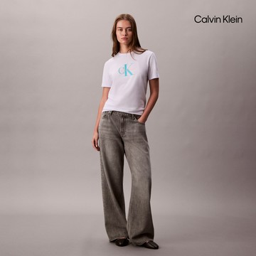 【Calvin Klein】 CK Monogram T-shirt_白色