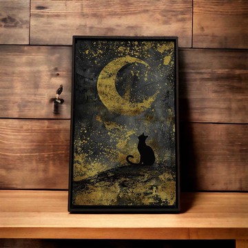 喵-故鄉【壁虎拼圖】免黏膠 不散落 自帶木框 拼完即可展示