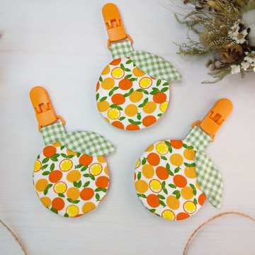 大吉大利。橘子造型平安符袋  (可繡名字)