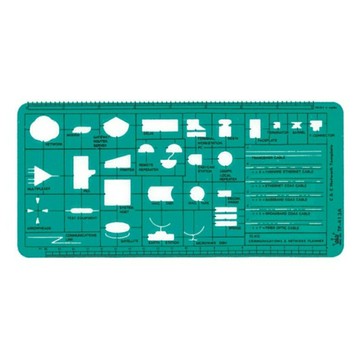 徠福 電器符號定規-111x233x0.8mm /片 TP-413A【APP滿額下單10%點數(單一帳號最高5000點)】1/31止