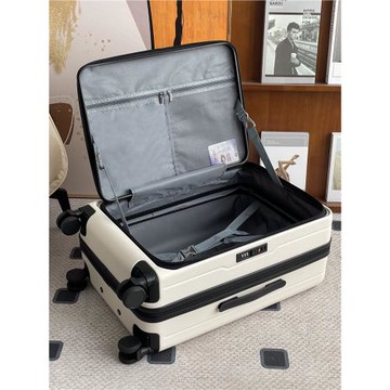 新款側開蓋行李箱可擴展拉桿箱女20寸登機24大容量防爆旅行密碼箱
