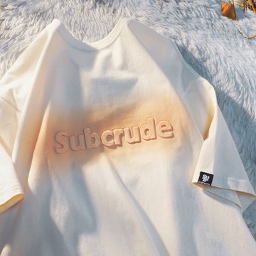 APWSTUDIO潮牌設計感小眾字母短袖t恤男情侶寬松純棉半袖上衣夏裝