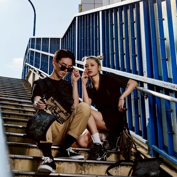 ORIBAGU 摺紙包_黑公鹿頭骨 貼身小包