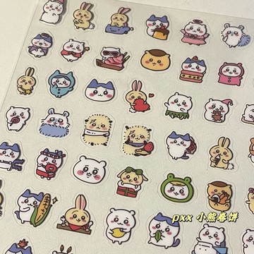 ✨桃園出貨✨chiikawa吉伊卡哇貼紙小圖案吉伊小八便宜筆桿貼水杯貼手機貼紙