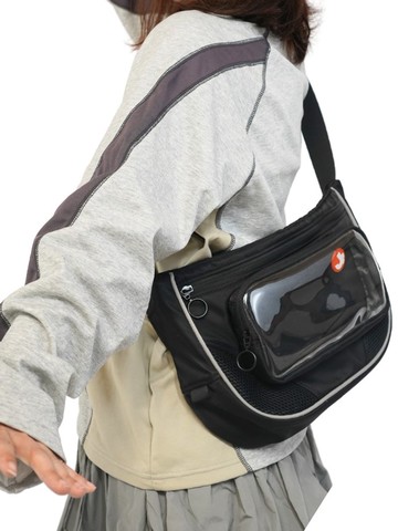 nullbag空形原創設計二次元痛包娃包大容量斜挎包中性運動風