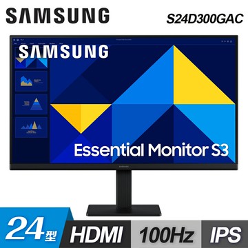 【SAMSUNG 三星】S24D300GAC 24型 IPS 100Hz 超薄廣角螢幕【三井3C】