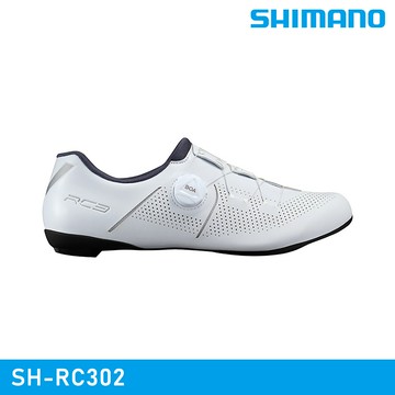 SHIMANO 男 SPD-SL自行車卡鞋 SH-RC302｜白色 (EU36~52) 寬版