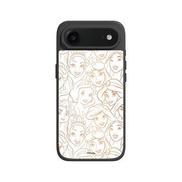 iPhone Air SolidX 黑 - 迪士尼-公主系列 Disney Princess - Pattern系列-迪士尼公主 線稿