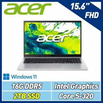 Acer 宏碁 Aspire Go AG15-I51P-58W8 15.6吋輕薄特仕筆電(Core 5 320/16G/2TB SSD/Win11)