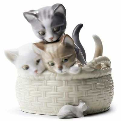 リヤドロ Lladro Curious Kittens Figurine 01008693