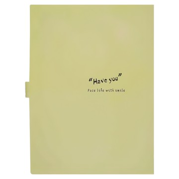 珠友文化 A4單扣花妍風琴夾 6層  綠色  1個