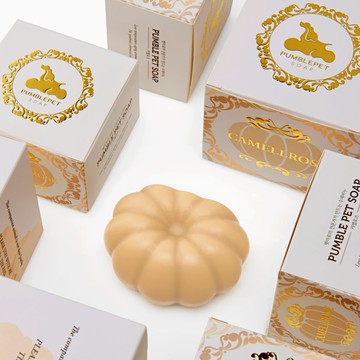 💜快速出貨【梨花娘】獨家🫧韓國PUMBLEPET 🌿手工天然精油南瓜造型保濕豐盈駱駝玫瑰洗髮清潔皂(犬貓適用)