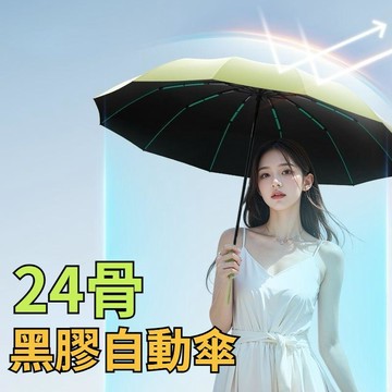 24骨自動傘 折疊傘 莫蘭迪自動傘 晴雨傘 黑膠自動傘 防風傘 遮陽傘 太陽傘 大雨傘 輕量傘 防曬傘777