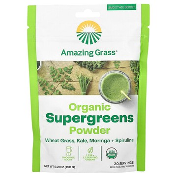 Amazing Grass, 有機SUPER GREEN食物粉，5.29 盎司（150 克）