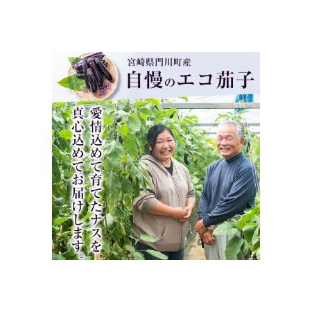 ふるさと納税 ＜2023年11月〜2024年6月中旬の間に発送予定＞期間限定！宮崎県門川町産エコファーマー恵農園のエコ茄子(24本〜33本・約5k.. 宮崎県門川町