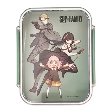 Skater 便當盒 18.5 x 15 x 4cm 730ml  SPY x FAMILY 綠色  1個